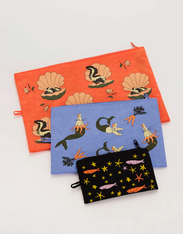 Baggu - Go Pouch Set - Sea Animals