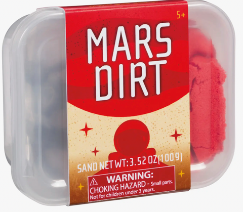Mars Dirt Kinetic Sand with Space Figurine