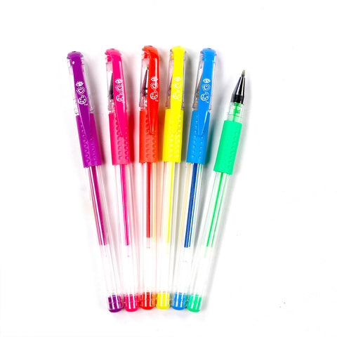 6 Neon Gel Pens