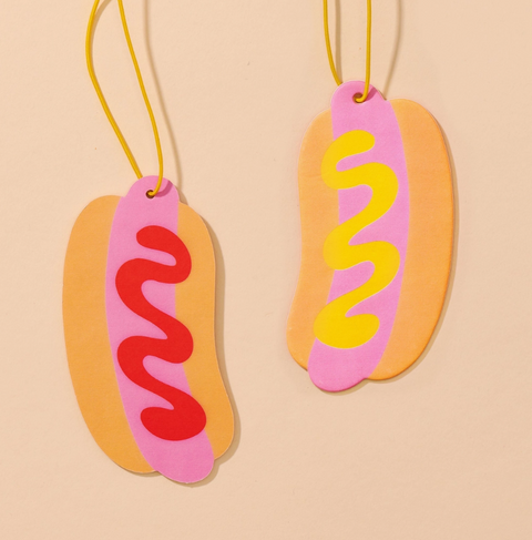 Hot Dog Food Air Freshener - Pink Lemonade Scent