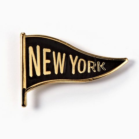 Classic New York Pennant Enamel Pin