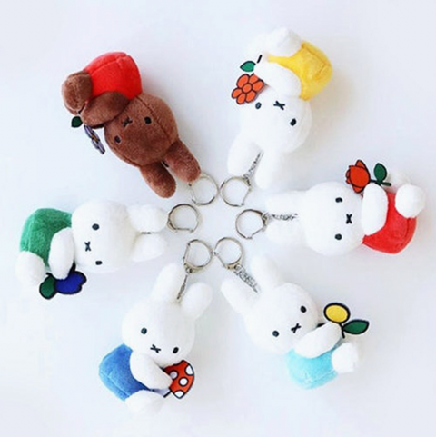 Miffy & Friends with Flower Keychain