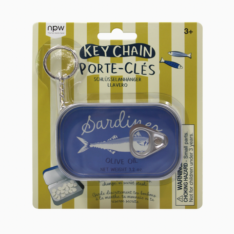 Sardine Tin Keychain