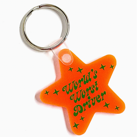 World's Worst Driver Keychain