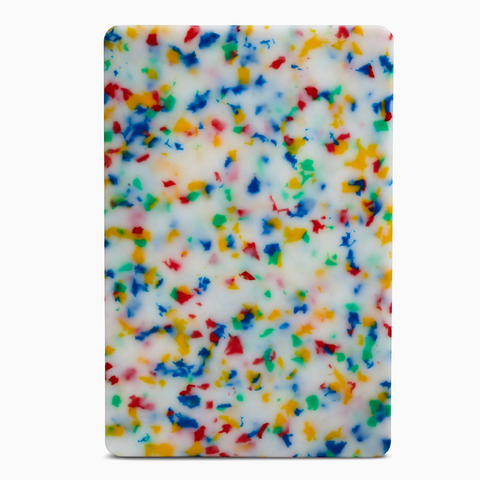 Small Recycled Plastic Board Cutting Board Confetti