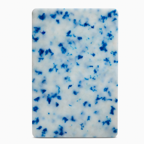 Small Recycled Plastic Board Cutting Board Blue Confetti