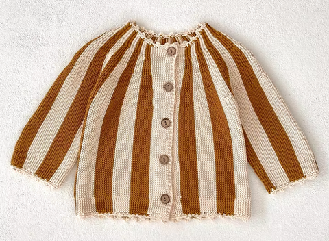 Bay Striped Knitted Cardigan