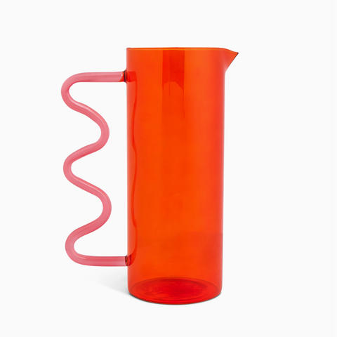 44oz Squiggle Pitcher Red