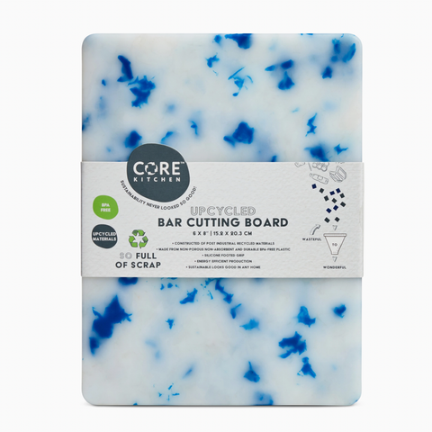 Extra Small Recycled Plastic Board Cutting Board Blue Confetti