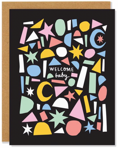 Welcome Baby Shapes Card